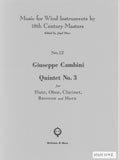 Cambini, Giuseppe % Quintet #3 (parts only) - WW5