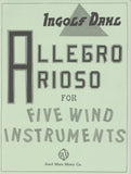 Dahl, Ingolf % Allegro & Arioso (score & parts) - WW5