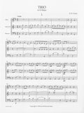 Graun, Carl Heinrich % Trio #1 in D Major (score & parts) - OB/HN/BSN or OBd'AMORE/HN/BSN