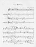 Harbison, John % Four Preludes (score & parts) - FL/VLN/OB or 2OB/FL or 2FL/OB