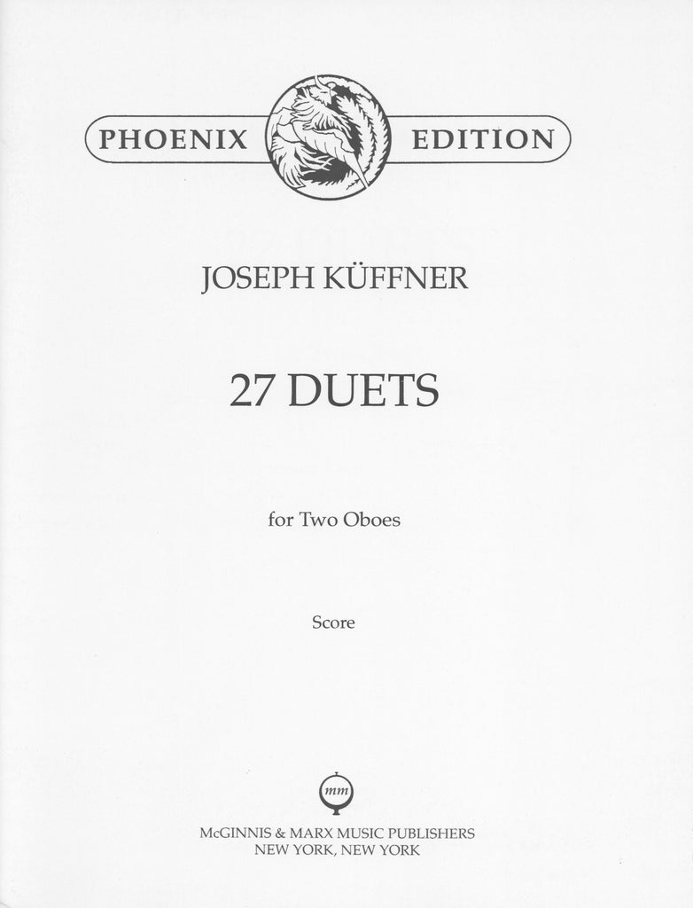 Kuffner, Joseph % 27 Duets (performance score) - 2OB