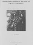 Mather, Betty Bang % Interpretation of French Music (1675-1775) - BOOK