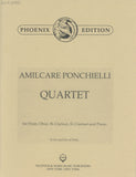 Ponchieli, Amilcare % Quartet (score & parts) - FL/OB/CL/EbCL/PN