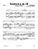 Mayer, Emilie % Sonata in a, op.18 - BSN/PN