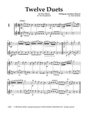 Mozart, Wolfgang Amadeus % 12 Duets (performance scores) - 2OB