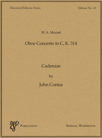 Mozart K314 Cadenzas - Corina