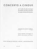 Hertel, Johann Wilhelm % Concerto a Cinque (score & parts) - 2OB/2BSN/TPT