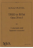 Pleyel, Ignaz % Trio in Bb Major, op. 20, #1 (parts only) - 2CL/BSN