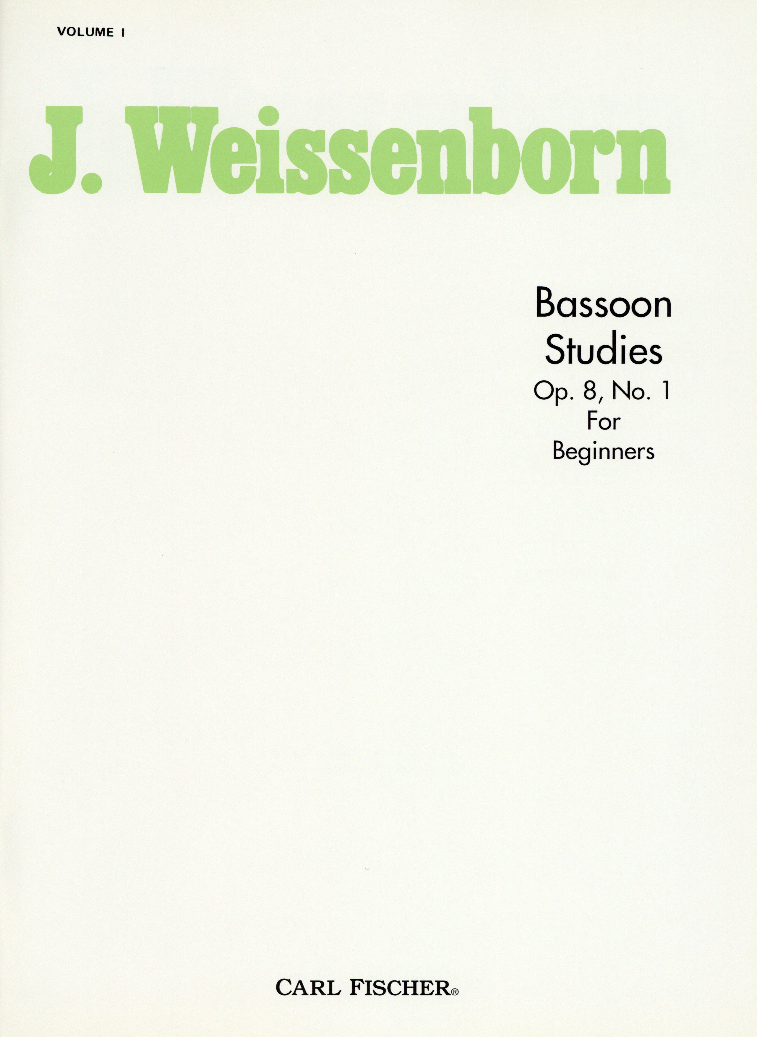 Bassoon Studies, op. 8, #1: for beginners - BSN - Trevco Music Bassoon Studies, op. 8, #1: for beginners - BSN - Trevco Music