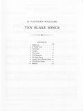 Vaughan-Williams, Ralph % Ten Blake Songs - OB/VOICE