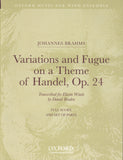 Brahms, Johannes % Variations & Fugue on a Theme of Handel, op. 24 (sc/parts) - 11 Winds [POP]