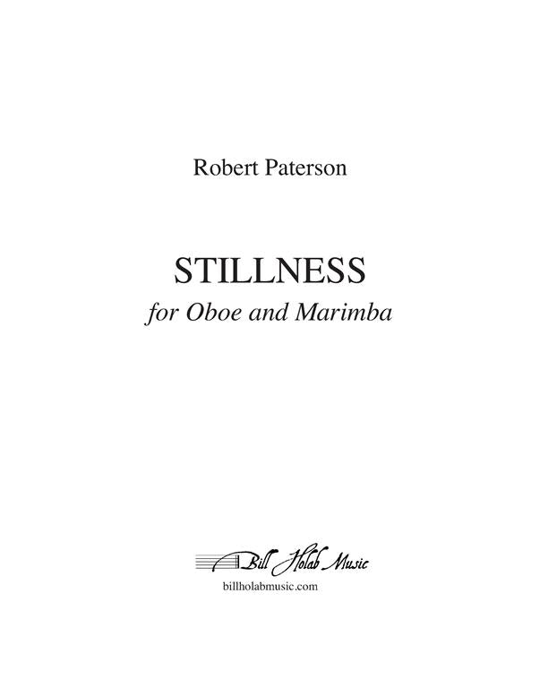 Paterson, Robert % Stillness (score & parts) - OB/MARIMBA