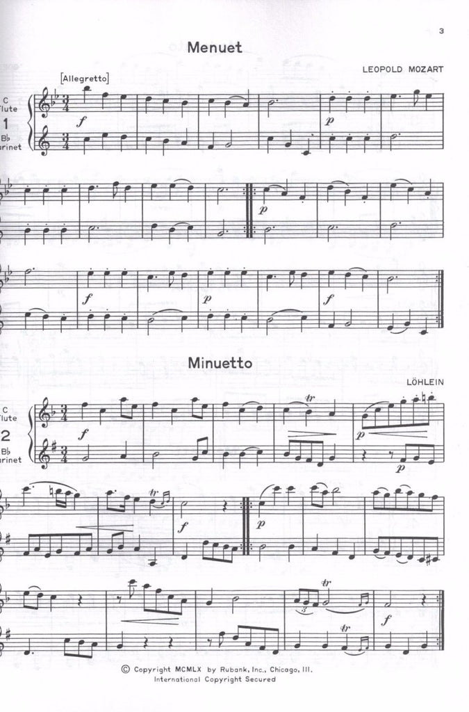 78 Duets Volume 1 Voxman performance score OB CL o Trevco Music