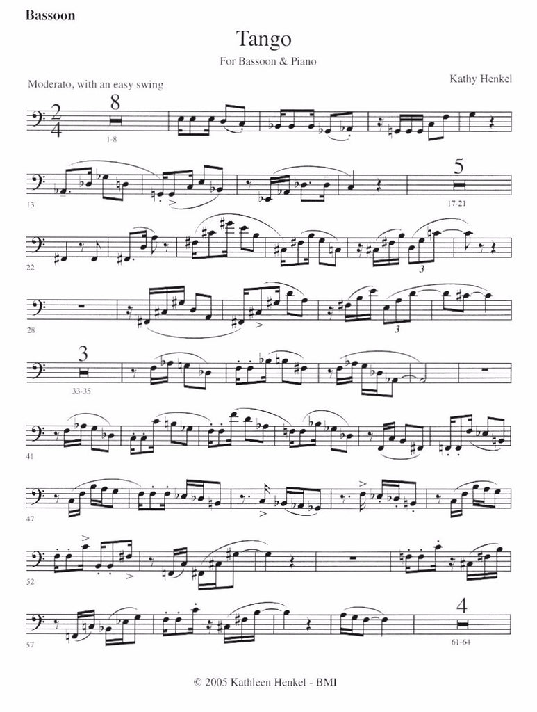Tango - BSN/PN - Trevco Music Tango - BSN/PN - Trevco Music