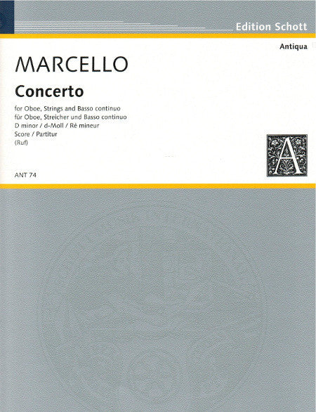 Marcello % Concerto in d minor (score only) - OB/ORCH