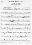 Brandl, Johann Evangelist % Sonata in C Major, op. 42, #1 - BSN/PN