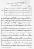 Schottstadt, Rainer % Variations on "Happy Birthday" (Score & Parts)-OB/CL/BSN/HN