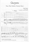 Caplet, Andre % Quintet in D Major (score & parts) - FL/OB/CL/BSN/PN