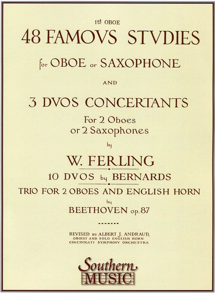 Ferling, Franz Wilhelm % 48 Famous Studies, 1st Part - OB