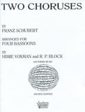 Schubert, Franz % Two Choruses (Score & Parts)-4BSN