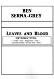 Serna-Grey, Ben % Leaves & Blood - 2FL/OB/EH/VLA/KB/2GUITARS/PN/PERCUSSION