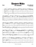 Bach, J.S. % Sleepers Wake (score & parts) - 3BSN