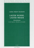 Telemann, Georg Philipp % Lauter Wonne, Lauter Freude from the "Advent Cantata"-OB/VOICE/PN (Basso Continuo)