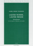 Telemann, Georg Philipp % Lauter Wonne, Lauter Freude from the "Advent Cantata"-OB/VOICE/PN (Basso Continuo)