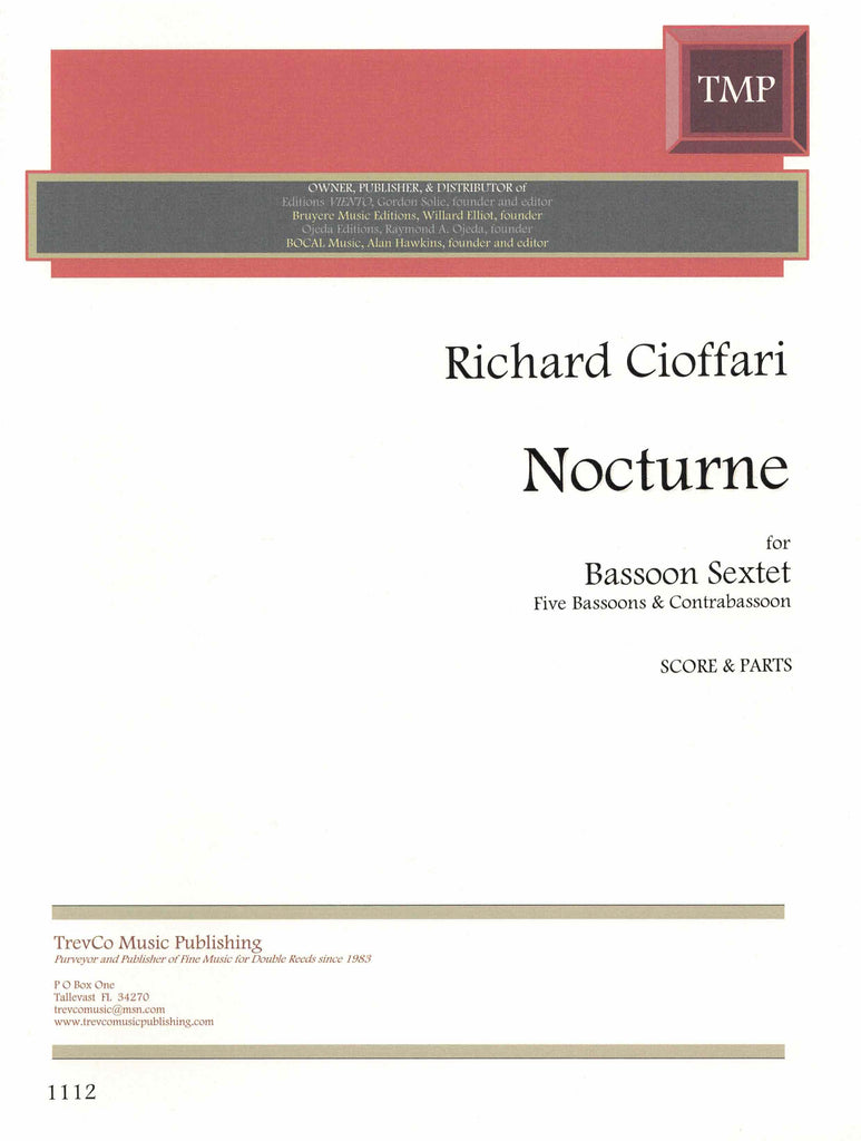 Cioffari, Richard % Nocturne (Score & Parts)-5BSN/CBSN
