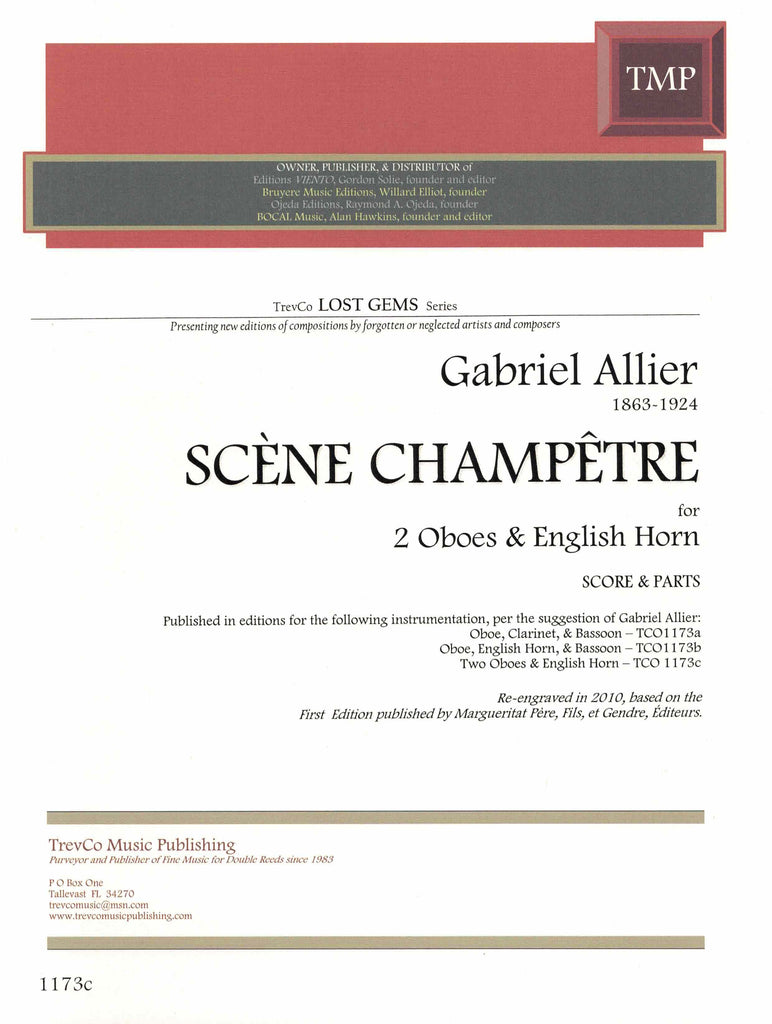 Allier, Gabriel % Scene Champetre (score & parts) - 2OB/EH