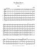 Bartok, Bela % Six Short Pieces (score & parts) - DR CHOIR