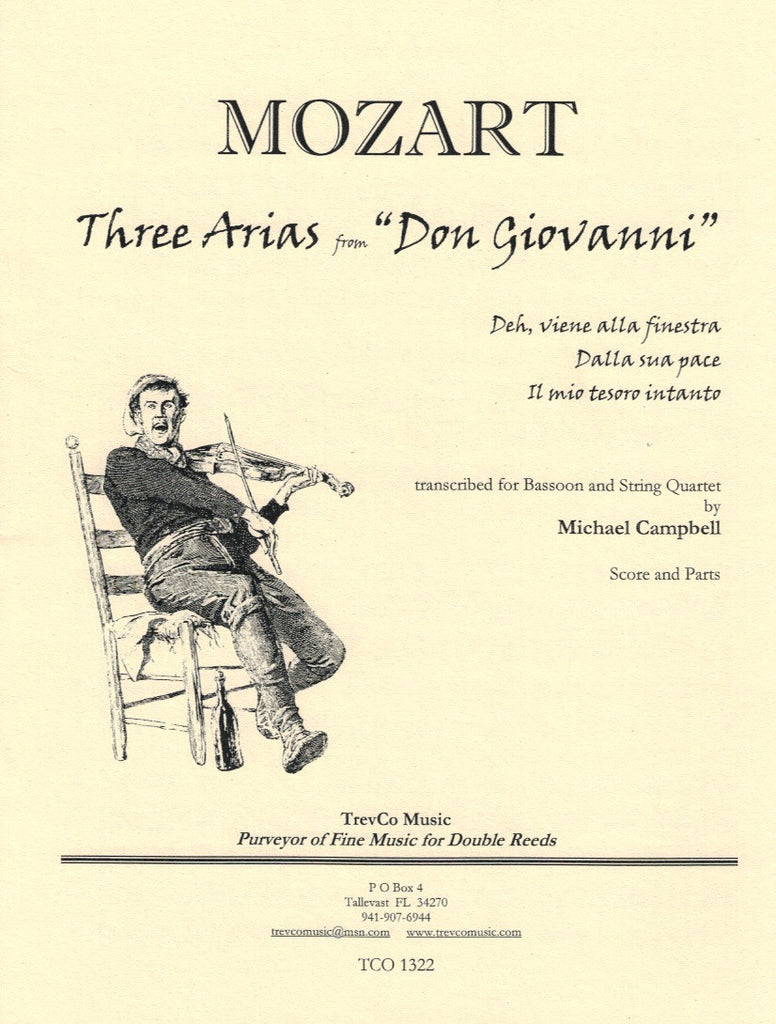 Three Arias from "Don Giovanni" (score & pa Trevco Music
