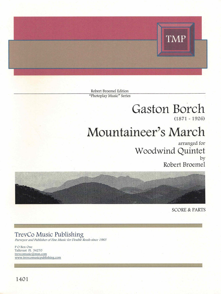 Borch, Gaston % Mountaineer's March (Score & Parts) (Broemel)-WW5