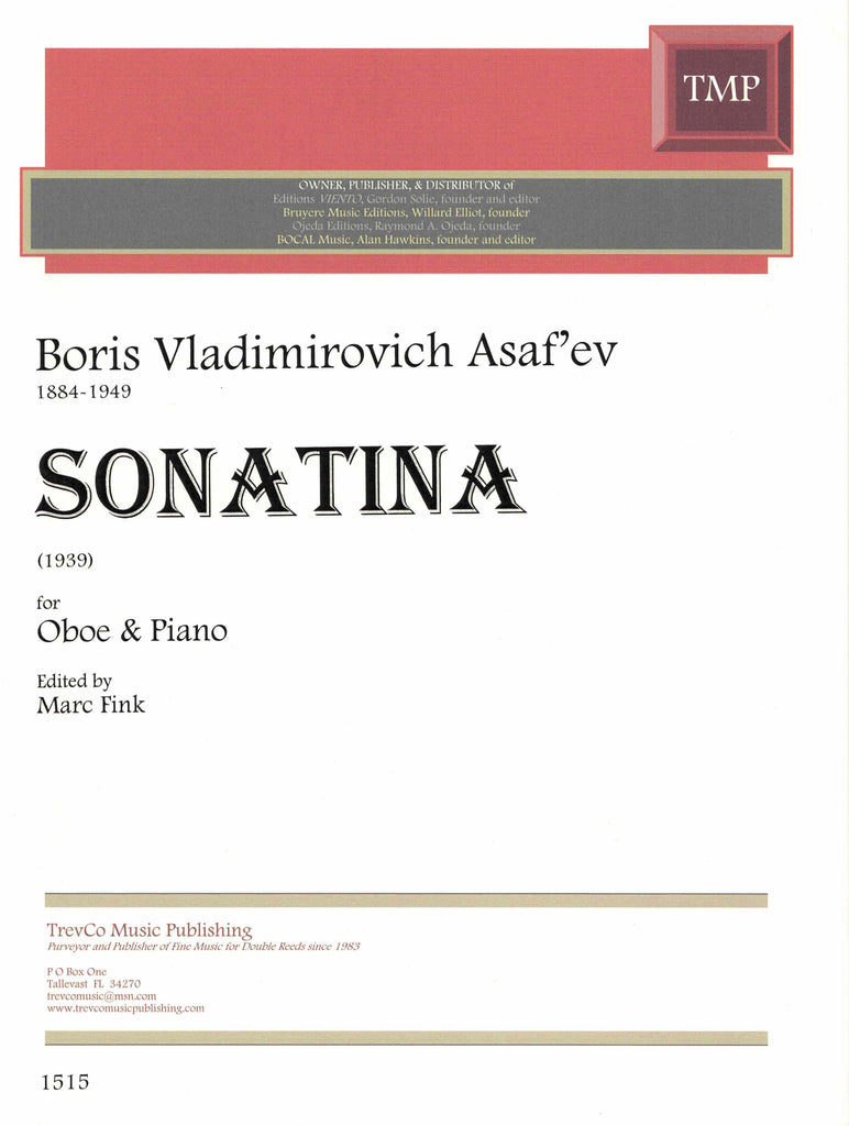Asaf'ev, Boris % Sonatina (1939) - OB/PN