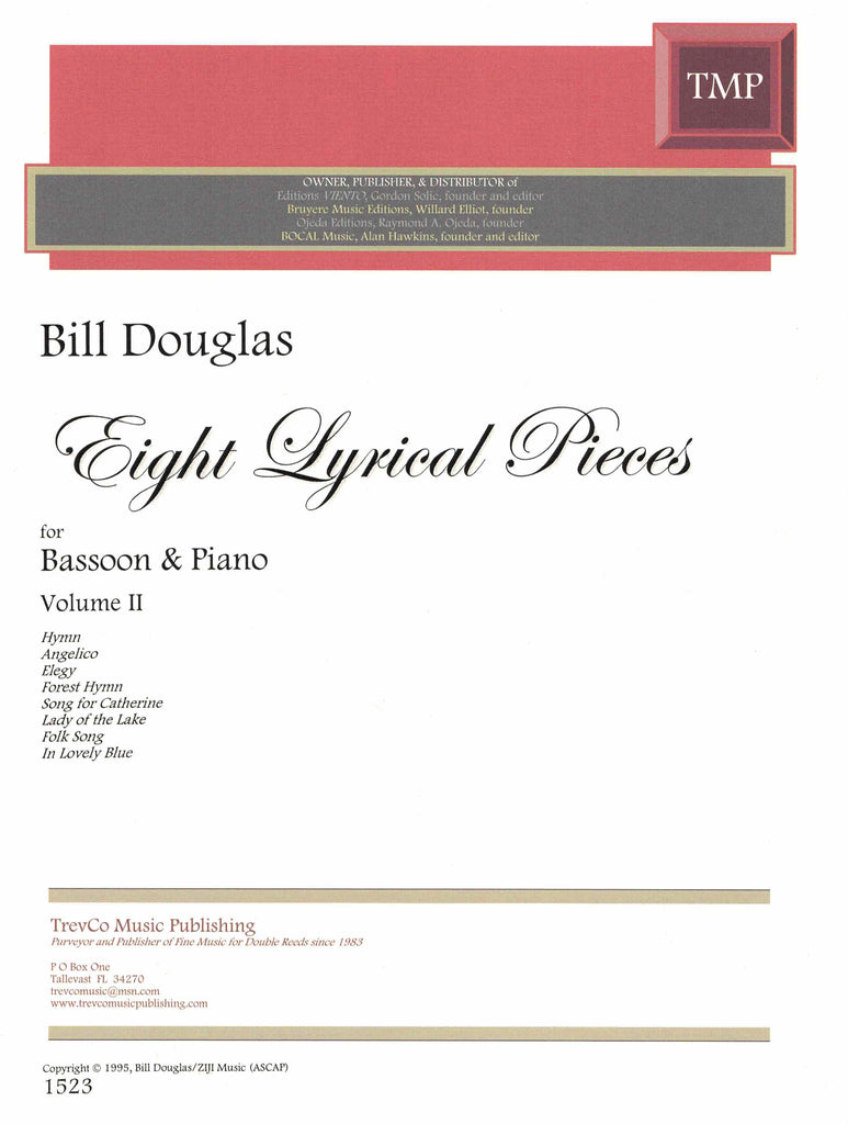Douglas, Bill % Eight Lyrical Pieces, V2 - BSN/PN