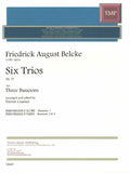 Belcke, Friedrick August % Six Trios, op. 37 (score & parts) - 3BSN