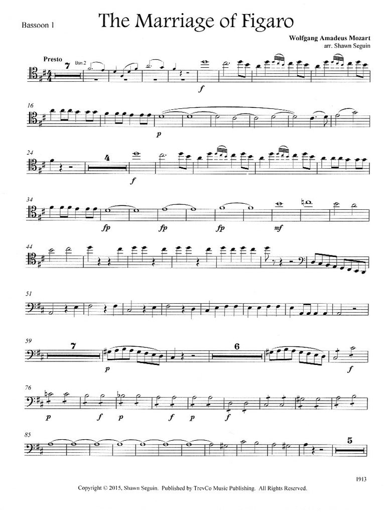 Marriage of hot sale figaro bassoon