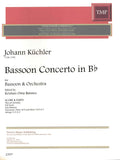 Küchler, Johann % Bassoon Concerto in Bb Major (Score & Set)-BSN/ORCH