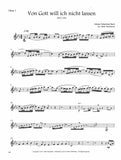 Bach, J.S. % Von Gott will ich nicht lassen, BWV 658 (score & parts) - 2OB/EH/2BSN