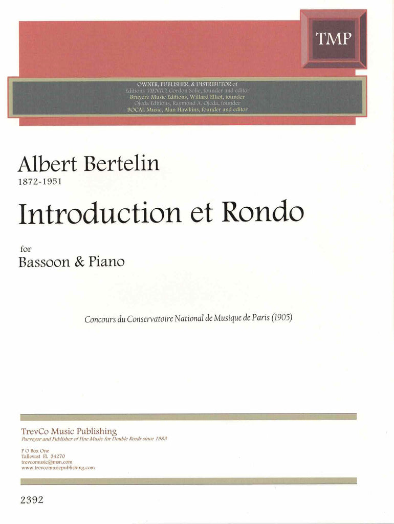 Bertelin, Albert % Introduction & Rondo - BSN/PN