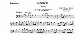 Weber, Carl Maria von % March from  "Turandot" (Elliot)-WW8