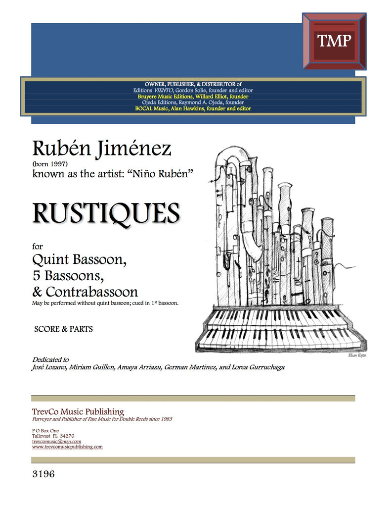 Jimenez, Ruben % Rustiques (score & parts)-5BSN/CBSN