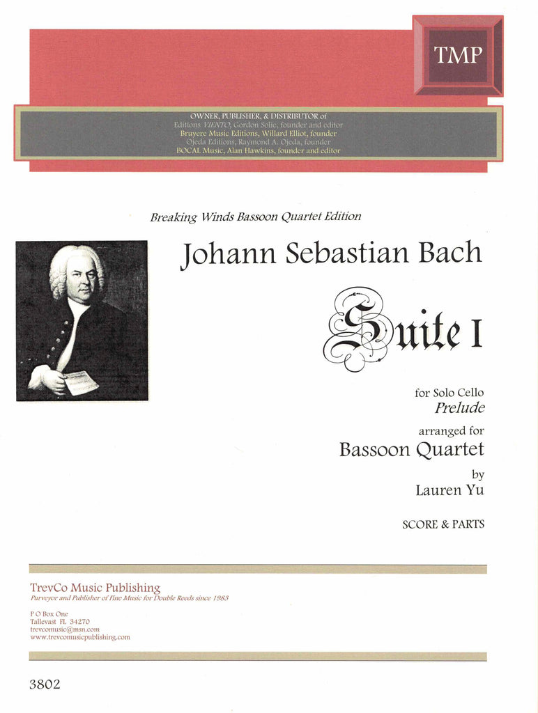 Bach, J.S. % Prelude from the 1st Cello Suite (score & parts) - 4BSN