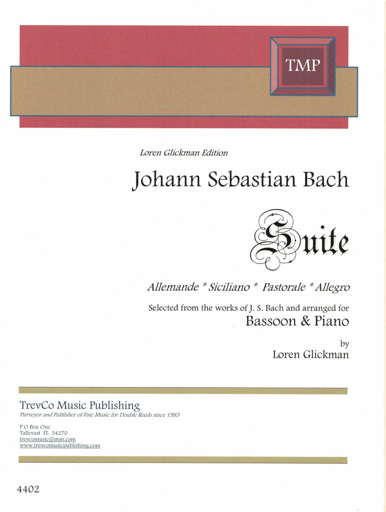 Bach, J.S. % Suite (Glickman)-BSN/PN