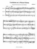 Glickman, Loren % Variations on a Theme by Mozart (Beethoven) (Score & Parts)-3BSN