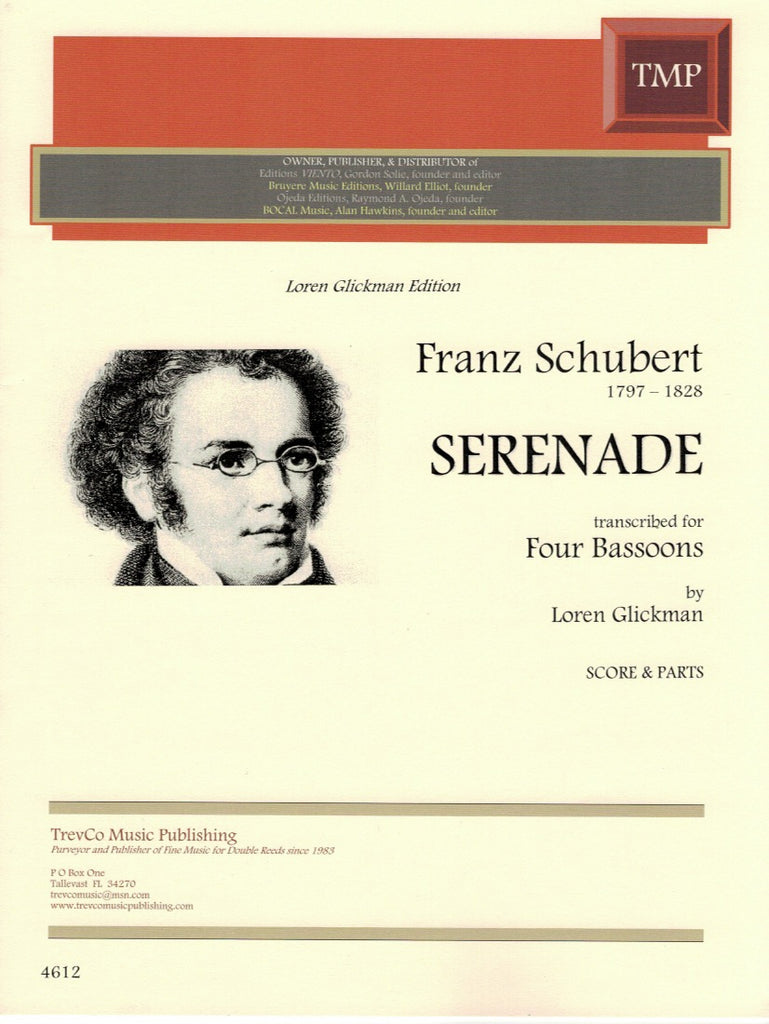Serenade (Schubert) (score & parts) - 4BSN - Trevco Music Serenade (Schubert) (score & parts) - 4BSN - Trevco Music