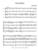 Puccini, Giacomo % Vissi d'Arte from "Tosca" (Glickman) (score & parts) - 4BSN