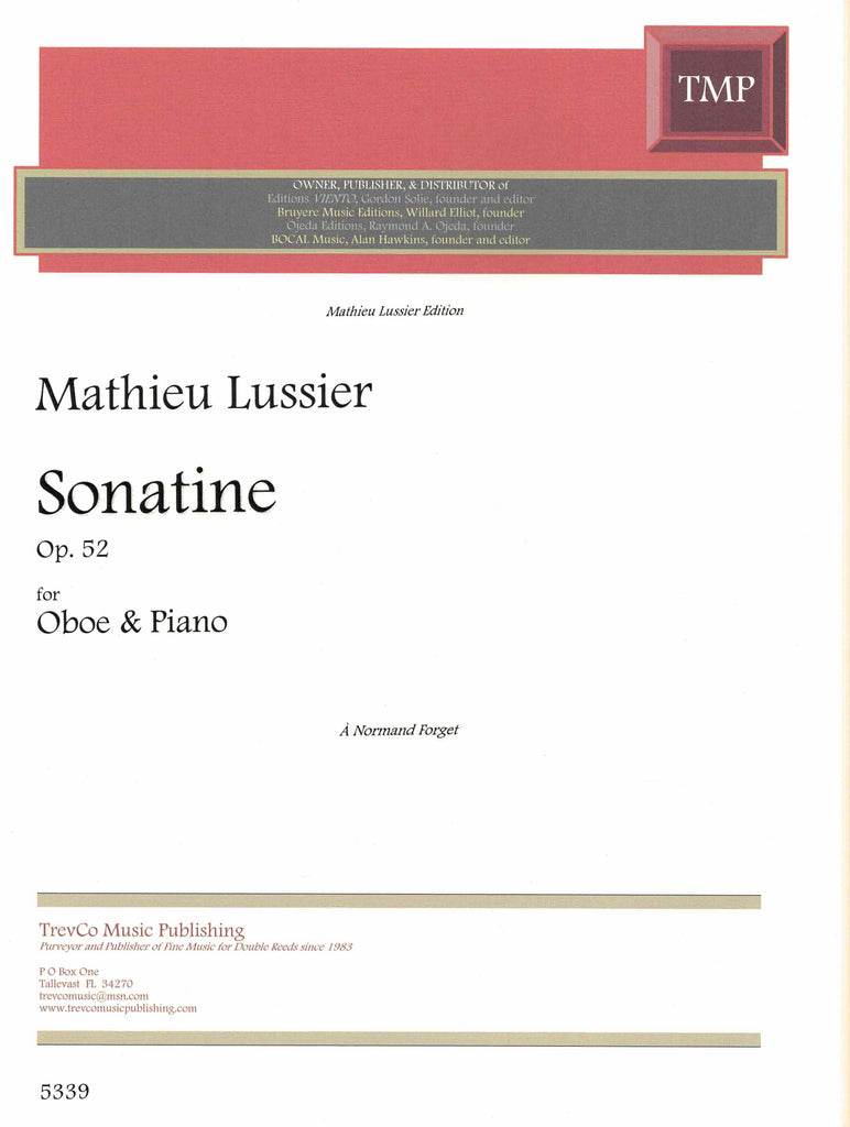 Lussier, Mathieu % Sonatine, op. 52 - OB/PN