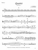 Beethoven, Ludwig van % Quartet in F Major, op. 59, #1 (score & parts) - 3BSN/1CBSN