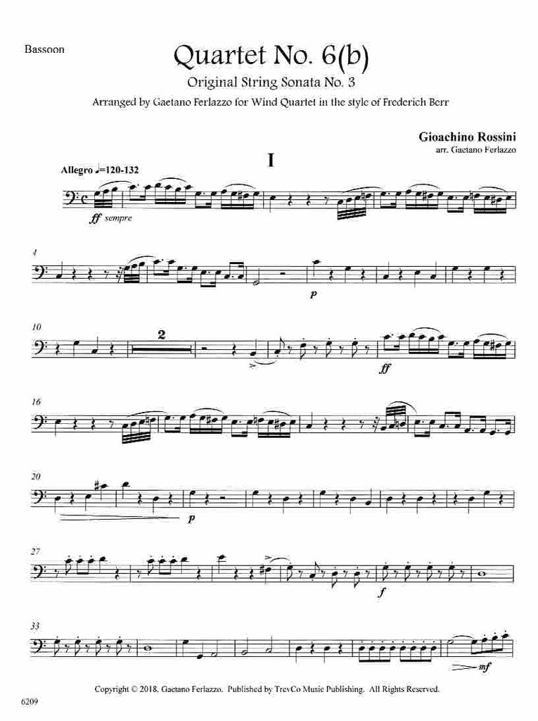 Quartet #6b in C Major (score & parts) (urtext) - - Trevco Music